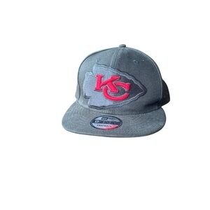 New Era Black Chiefs Hat